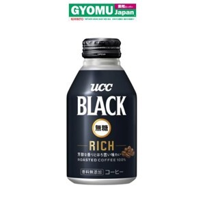Cà phê đen không đường UCC Black Sugar Free Full Body 275g