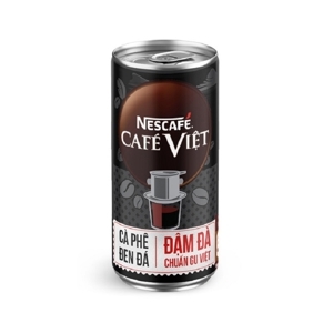 Cà phê đen Nescafe Cafe Việt lon 170ml