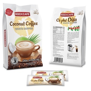 Cà phê dừa RockCafe White Coffee - 240g (12 gói)