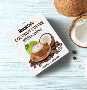 Cà phê dừa RockCafe White Coffee - 240g (12 gói)