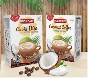 Cà phê dừa RockCafe White Coffee - 240g (12 gói)