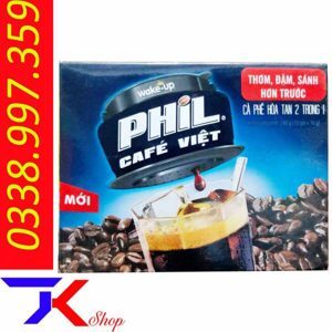 Cà phê hòa tan Wake-up Phil cafe Việt - bịch 240g