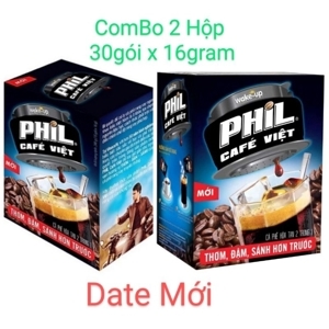 Cà phê hòa tan Wake-up Phil cafe Việt - bịch 240g