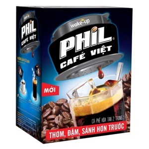 Cà phê hòa tan Wake-up Phil cafe Việt - bịch 240g