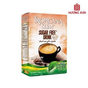 Cà phê Latte Tropicana Slim không đường 140g