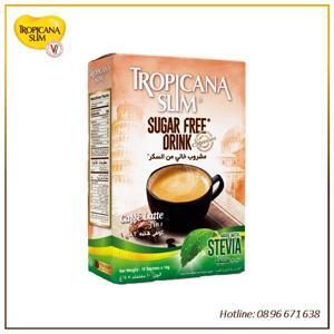 Cà phê Latte Tropicana Slim không đường 140g