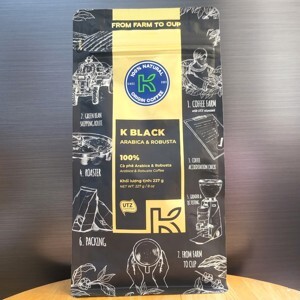 Cà phê rang xay K-Coffee Black 227g