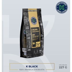 Cà phê rang xay K-Coffee Black 227g