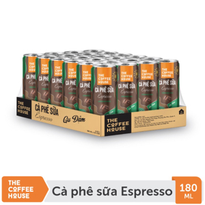 Cà phê sữa đá The Coffee House Thùng 24 lon 180ml