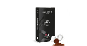 Cà phê viên nén Nespresso compatible Carraro Cafe Carraro Puro Arabica nhập khẩu Ý – hộp 10 viên