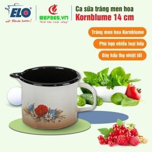 Ca Sữa Tráng Men Kornblume 14cm