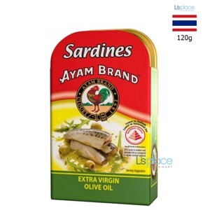 Cá trích ngâm dầu oliu hiệu Ayam Brand – hộp 120g