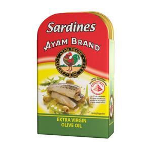 Cá trích ngâm dầu oliu hiệu Ayam Brand – hộp 120g
