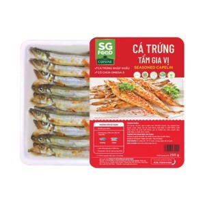 Cá trứng tẩm gia vị SG Food khay 250g