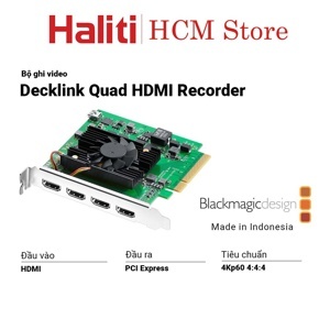 Cạc vào ra Video Blackmagic DeckLink Quad HDMI Recorder