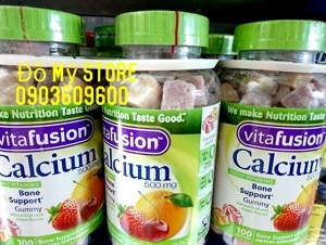 Kẹo bổ xung canxi dành cho người lớn Vitafusion Calcium 500 mg Gummy Vitamins for Adults 100 viên