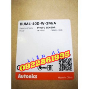 Cảm biến quang điện Autonics BUM4-40D-W-3M/A