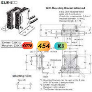 Cảm biến quang Omron E3JK-5M2-N 2M