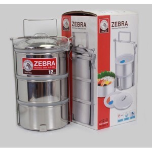 Camen Zebra 150223 - 12CM 3 Ngăn Inox