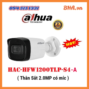 Camera 4in1 Dahua HAC-HFW1200TLP-A-S4 - 2.0MP