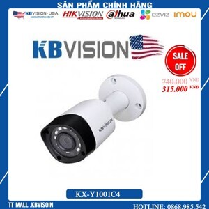 Camera 4in1 Kbvision KX-Y1001C4 - 1MP