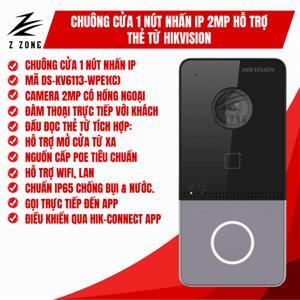 Camera chuông cửa IP không dây Hikvision DS-KV6113-WPE1