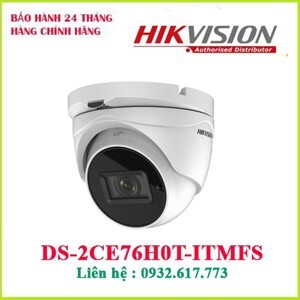 Camera Dome HD-TVI Hikvision DS-2CE76H0T-ITMFS - 5MP