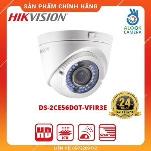 Camera HD-TVI Dome hồng ngoại Hikvision DS-2CE56D0T-VFIR3E