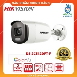 Camera HD-TVI Hikvision DS-2CE12DFT-F - 2MP