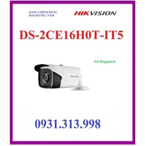 Camera HD-TVI Hikvision DS-2CE16H0T-IT5 - 5MP