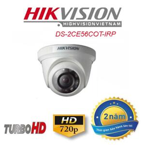 Camera HD-TVI Hikvision DS-2CE56COT-IRP - 1MP