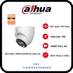 Camera HDCVI Dahua HAC-HDW1239TP-LED - 2MP