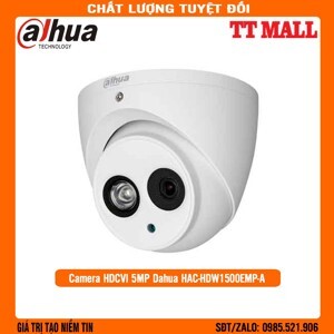 Camera HDCVI Dahua HAC-HDW1500EMP-A - 5MP