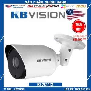 Camera HDCVI hồng ngoại Kbvision KX-2K11C4 - 4MP