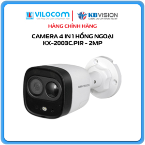 Camera HDCVI Kbvision KX-2003C.PIR - 2MP