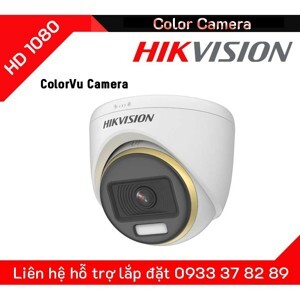 Camera HDTVI ColorVu Hikvision DS-2CE70DF3T-MF - 2MP