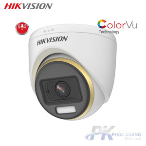 Camera HDTVI ColorVu Hikvision DS-2CE70DF3T-PFS - 2MP