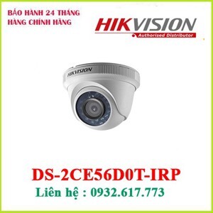 Camera HDTVI Dome Hikvision DS-2CE56D0T-IRP - 2.0MP