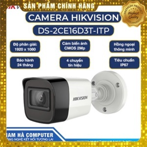 Camera HDTVI Hikvision DS-2CE16D3T-ITP - 2MP