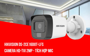 Camera HDTVI Hikvision DS-2CE16D0T-LFS 2MP