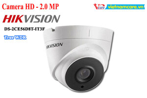 Camera HDTVI Hikvision DS-2CE56D8T-IT3F - 2MP