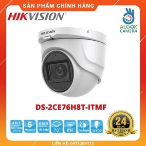 Camera HDTVI Hikvision DS-2CE76H8T-ITMF - 5MP