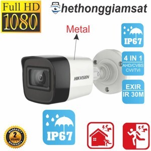 Camera HDTVI hồng ngoại Hikvision DS-2CE16D0T-ITF - 2MP