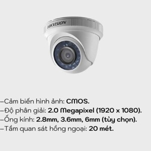 Camera Hikvision DS-2CE56DOT-IR - 2MP