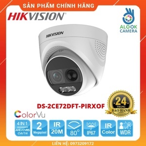 Camera Hikvision DS-2CE72DFT-PIRXOF - 2MP