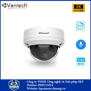 Camera IP 3MP Vantech VP-M2264IP tích hợp Microphone