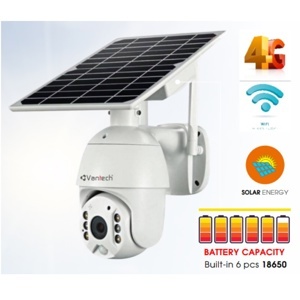 Camera IP 4G dùng pin năng lượng mặt trời 2.0 Megapixel VanTech VP-2506B-4G