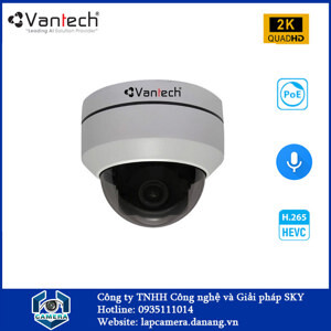 Camera IP 5MP VANTECH VP-M5264IP tích hợp Microphone