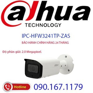 Camera IP AI 2.0MP Dahua IPC-HFW3241TP-ZAS