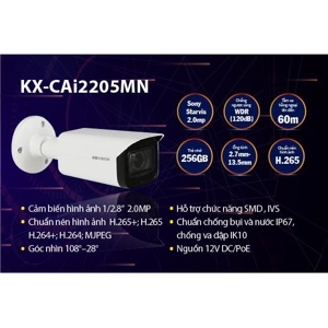 Camera IP Ai Kbvision KX-CAi2205MN, 2.0MP